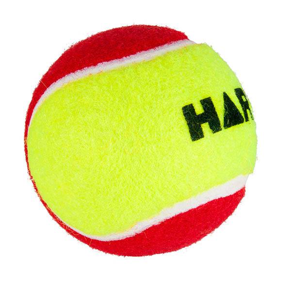 HART Low Compression Tennis Ball 75mm - Yellow/Red - Image 2